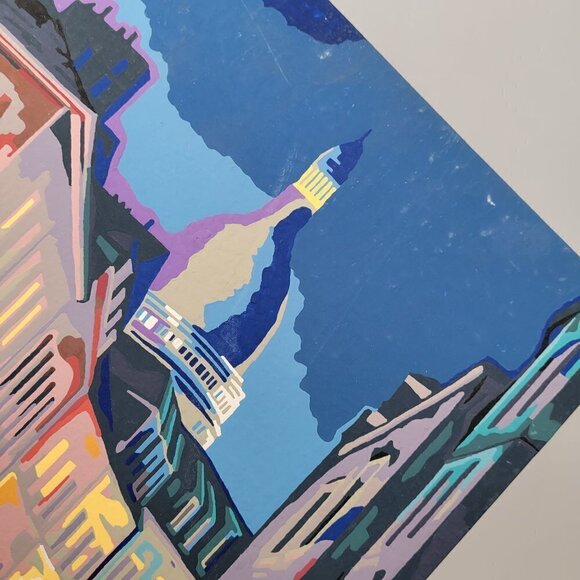 Quitedew Adult City Paint by numbers Advanced Acrylic Painting Completed 16x20 - Picture 9 of 17